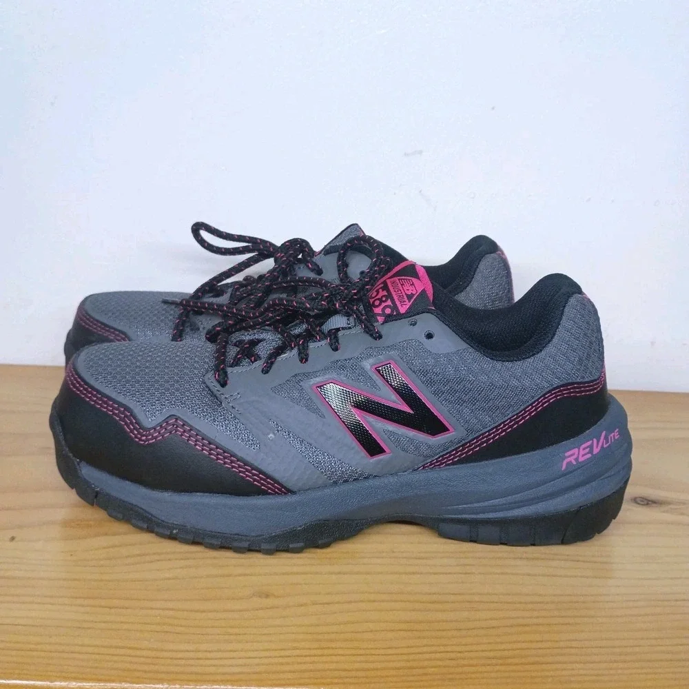 NEW BALANCE Women's Sz 6 Industrial 589 Work Shoes Gray Composite Toe Sneakers